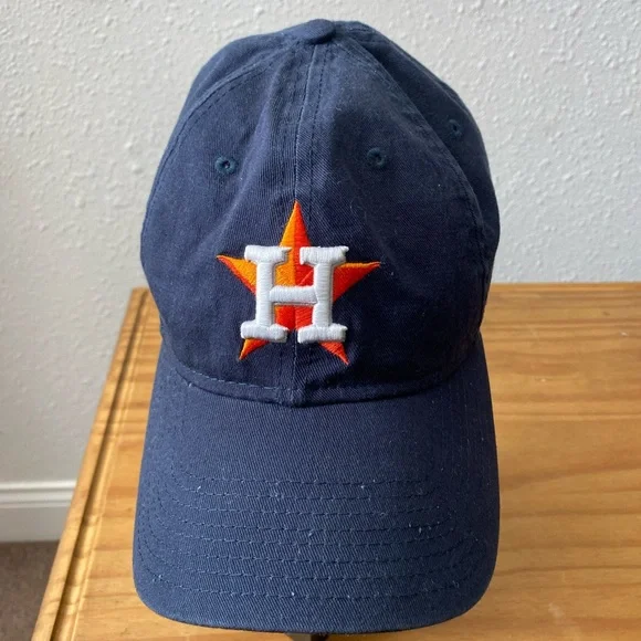 New Era Houston Astros Navy and Orange Women's Hat - Picture 2 of 3
